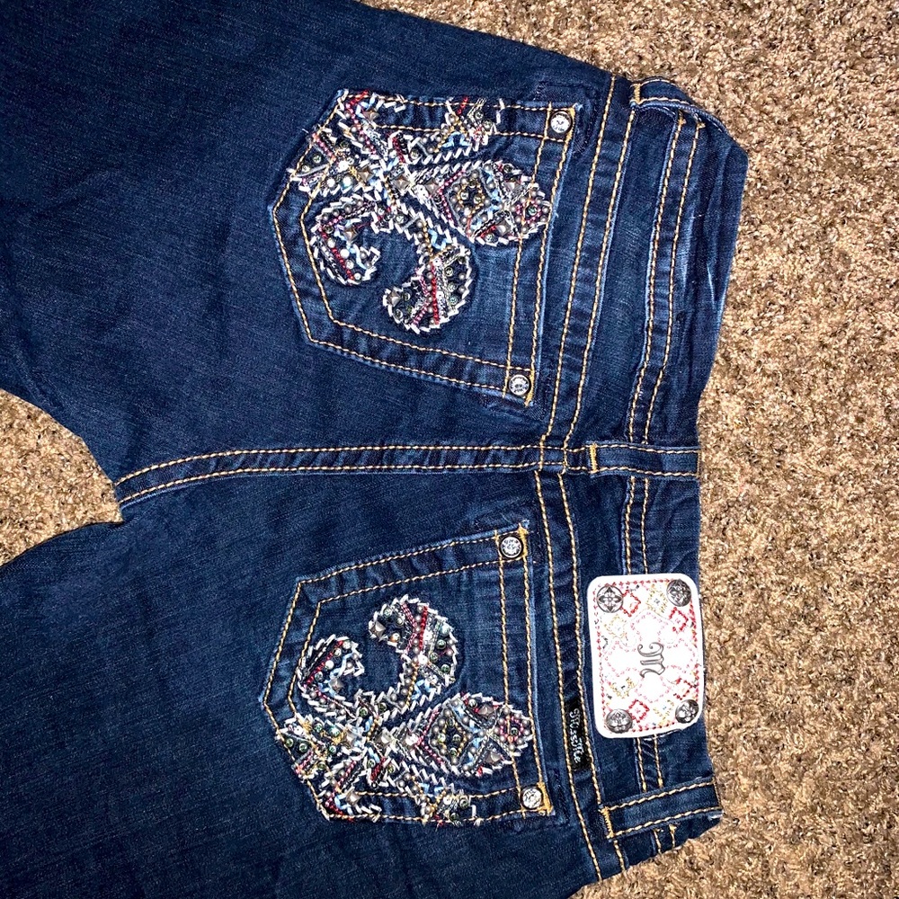 Miss me jeans size 28 mid rise, easy boot